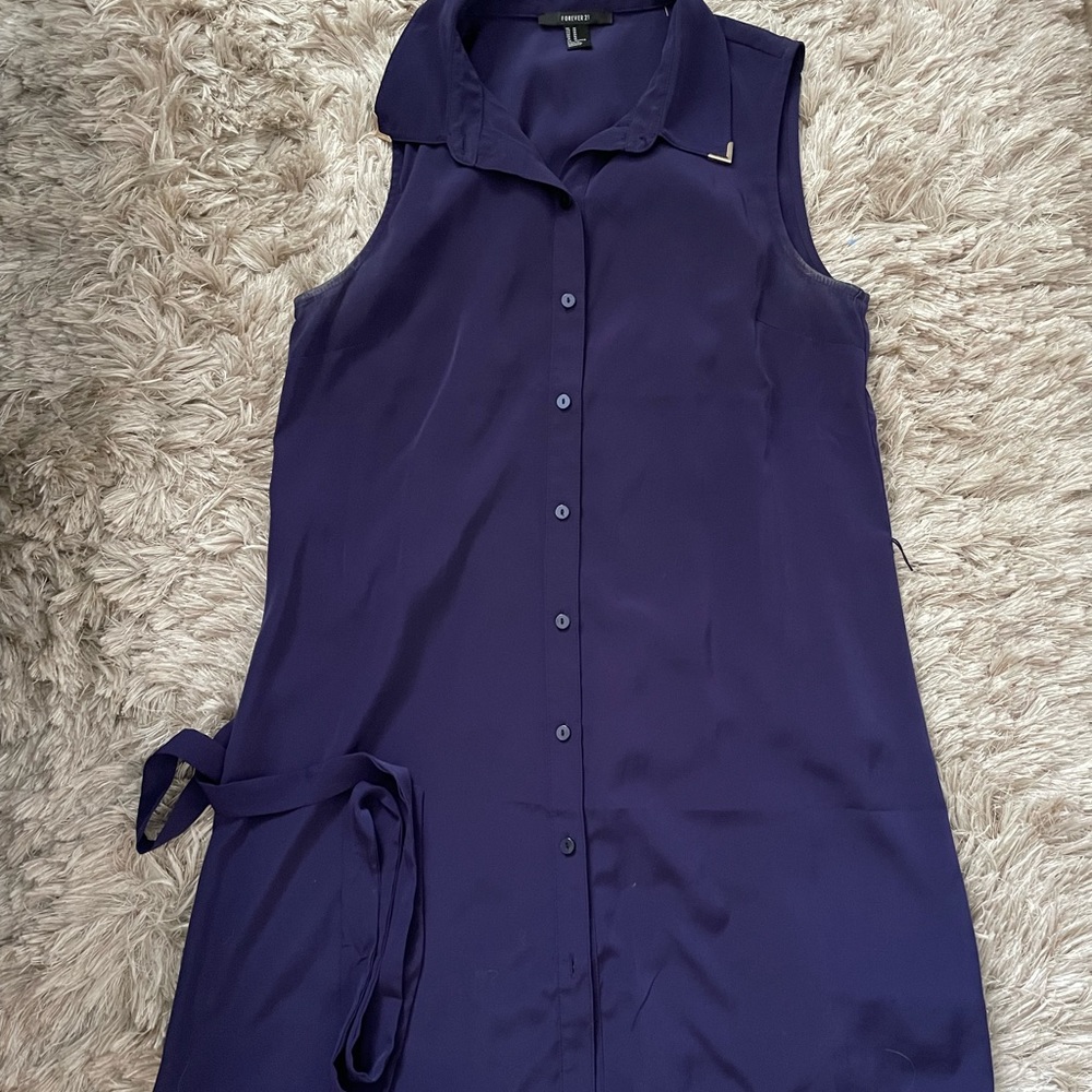 Forever 21 button up dress size medium